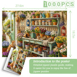 Courtyard Floral Cottage Jigsaw Puzzle 1000 Pieces