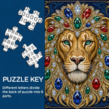 Gilded Lion Crest Jigsaw Puzzle 1000 Pieces
