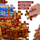 Cozy Christmas Cabin Jigsaw Puzzle 1000 Pieces