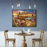 Coastal Sunset Diner Jigsaw Puzzle 1000 Pieces