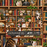 Cat Bookshelf Jigsaw Puzzle 1000 Pieces
