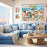Seaside Fluffy Party Jigsaw Puzzle 1000 Pieces