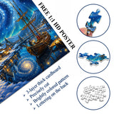 Starry Snow Harbor Jigsaw Puzzle 1000 Pieces