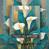 Elegant Calla Lilies Jigsaw Puzzle 1000 Pieces