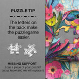 Collage Colorful Bird Jigsaw Puzzle 1000 Pieces