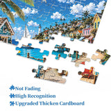 Colorful Coastal Town Jigsaw Puzzle 1000 Pieces