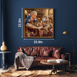 Chess with Kitty Jigsaw Puzzle 1000 Pieces