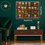 Garden Bookshelf Jigsaw Puzzle 1000 Pieces
