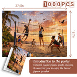 Fiery Beach Match Jigsaw Puzzle 1000 Pieces