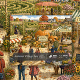Autumn Village Fair Jigsaw Puzzle 1000 Pieces