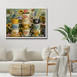 Floral Teacup Garden Jigsaw Puzzle 1000 Pieces
