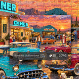 Route 66 Golden Hour Jigsaw Puzzle 1000 Pieces