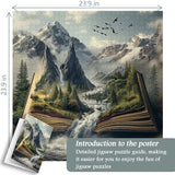 Mountains In Book Jigsaw Puzzle 1000 Pieces