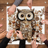 Button Owl Jigsaw Puzzle 1000 Pieces