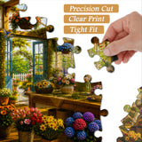 Floral Art Cottage Jigsaw Puzzle 1000 Pieces