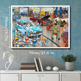 Garage Antics Jigsaw Puzzle 1000 Pieces