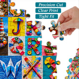 Alphabet Kaleidoscope Jigsaw Puzzle 1000 Pieces