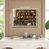 Cat Library Jigsaw Puzzle 1000 Pieces