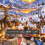 Cozy Ski Lodge Jigsaw Puzzle 1000 Pieces