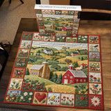 Quilted Countryside Jigsaw Puzzle 1000 Pieces