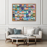 BBLOLDIN® World Land Monces de Viaje Jigsaw Puzzle 1000 Piezas