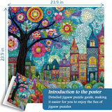 Blossom Town Jigsaw Puzzle 1000 Pieces