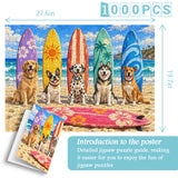 Pups' Surfing Day Jigsaw Puzzle 1000 Pieces