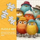 Funny Hat Birds Jigsaw Puzzle 1000 Pieces