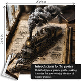 Vintage Book Trains Jigsaw Puzzle 1000 Pieces