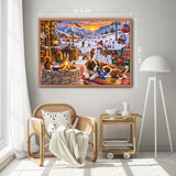 Cozy Ski Lodge Jigsaw Puzzle 1000 Pieces