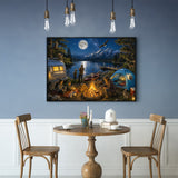 Moonlit Camp Jigsaw Puzzle 1000 Pieces