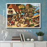Old Riverside Market Jigsaw Puzzle 1000 Pieces