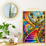 Rainbow Spiral Staircase Jigsaw Puzzle 1000 Pieces