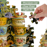 Floral Teacup Garden Jigsaw Puzzle 1000 Pieces