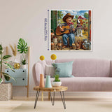 Cowboy Strums Jigsaw Puzzle 1000 Pieces