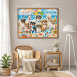 Seaside Fluffy Party Jigsaw Puzzle 1000 Pieces