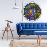 Stained Glass Zodiac Jigsaw Puzzle 1000 Pieces