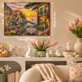 Cinque Terre Sunset Terrace  Jigsaw Puzzle 1000 Pieces