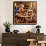 Chess with Kitty Jigsaw Puzzle 1000 Pieces