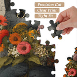 Flower Cat Jigsaw Puzzle 1000 Pieces