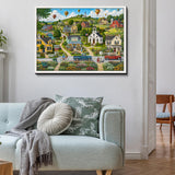 Happy Village Jigsaw Puzzle 1000 Pieces