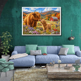 Highland Cow Love Jigsaw Puzzle 1000 Pieces