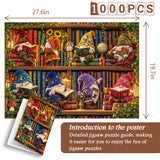 Gnome Book Nook Jigsaw Puzzle 1000 Pieces