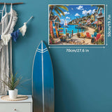 Colorful Coastal Town Jigsaw Puzzle 1000 Pieces