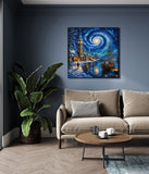 Starry Snow Harbor Jigsaw Puzzle 1000 Pieces