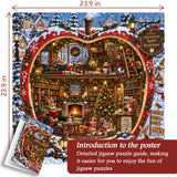 Christmas Apple Bookstore Jigsaw Puzzle 1000 Pieces