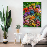 Rainforest Frog Swarm Jigsaw Puzzle 1000 Pieces