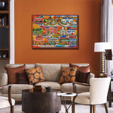 Autumn Town Life Jigsaw Puzzle 1000 Pieces