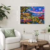 Lakeside Fireworks Night Jigsaw Puzzle 1000 Pieces