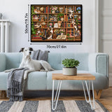 Cat Bookshelf Jigsaw Puzzle 1000 Pieces